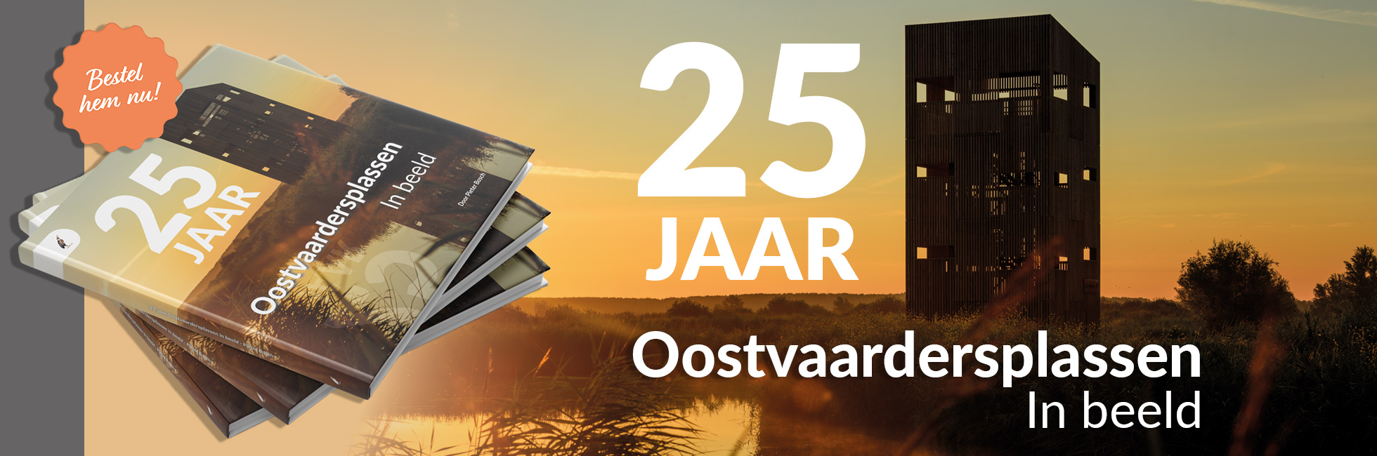 Het boek 25 jaar Oostvaardersplassen in beeld door Pieter Bosch
